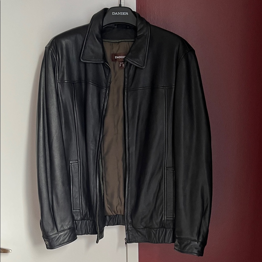 Danier Black Leather Jacket